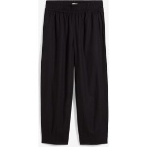 bonprix Schlupfhose mit Leinen, 7/8- Längeschwarz 52Damen