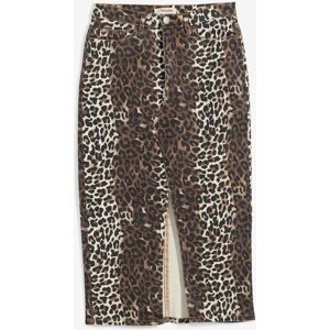 bonprix Twill-Rock aus Baumwolle mit Stretchbeige 52Damen