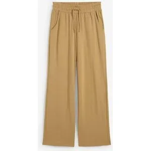 bonprix Jerseyhose aus Baumwolle, lockere Passform, weites Bein, Casual Stil
