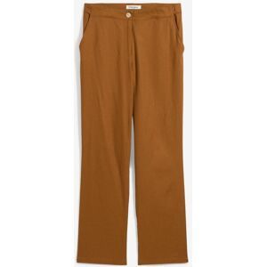 bonprix High-Waist-Hose aus Leinen-Viskose-Mixbraun 44Damen
