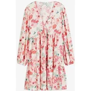 bonprix Tunika-Kleid aus leichtem Crêpebeige 36Damen