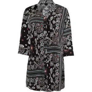 bonprix Longbluse aus reiner Viskoseschwarz 54Damen