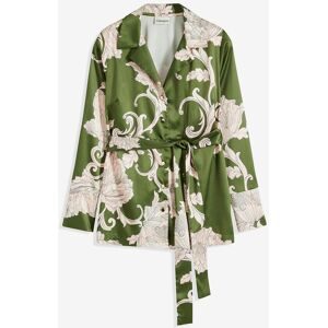 bonprix Bluse aus fließendem Satingrün 36Damen