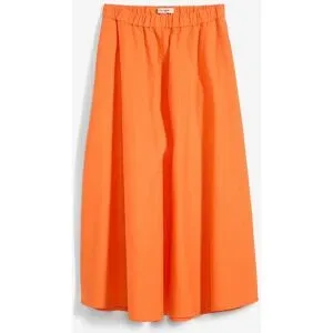 bonprix Midirock aus Leinen-Mixorange 50Damen