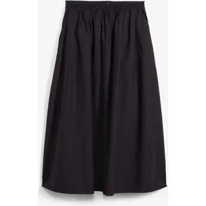 bonprix Midirock  aus reiner Baumwolleschwarz 48Damen