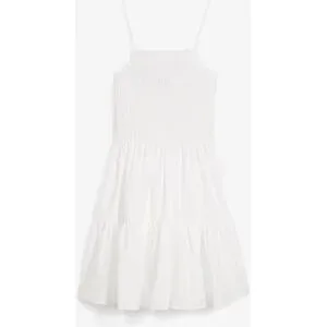 bonprix Trägerkleid aus reiner Bio-Baumwolleweiß 48Damen