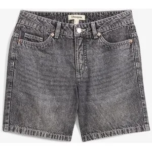 bonprix Jeans-Shorts Mid Waistschwarz 46Damen