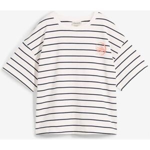 bonprix Sweatshirt aus weichem Baumwoll-Mixweiß 48Damen