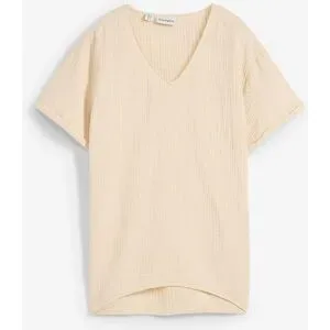 bonprix Shirt-Tunika aus softem Musselinbeige 54Damen