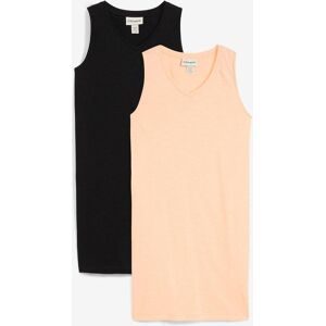 bonprix Long-Top aus reiner Bio-Baumwolle (2er Pack)schwarz 40Damen