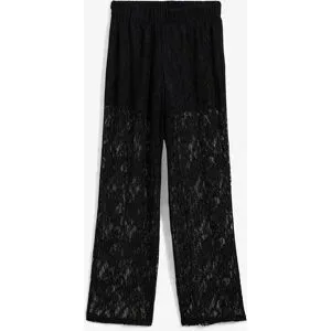 bonprix Schlupfhose mit Spitzeschwarz 36Damen