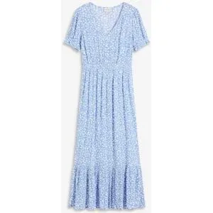 bonprix Maxikleid aus reiner Viskoseblau 40Damen