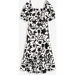 bonprix Midikleid aus reiner Bio-Baumwolleschwarz 54Damen