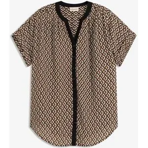 bonprix Oversize-Blusebraun 44Damen