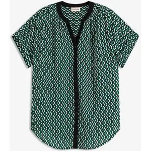 bonprix Oversize-Blusegrün 48Damen