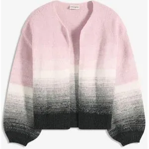 bonprix Grobstrickjacke aus weichem Woll-Mixrosa 44Damen
