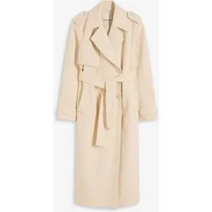 bonprix Trenchcoat in Wolloptikbeige 38Damen