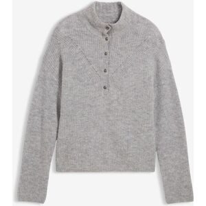 bonprix Oversize-Wollpullover mit Alpakagrau 44Damen