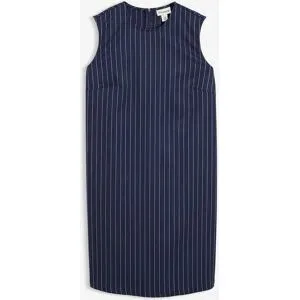 bonprix Nadelstreifen Minikleid aus Viskose-Mixblau 44Damen