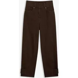 bonprix Twillhose mit hohem Bundbraun 40Damen