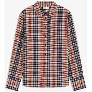bonprix Flanell-Hemd aus reiner Baumwolleweiß 40Damen