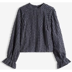 bonprix Bluse aus strukturiertem Materialblau 42Damen