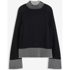bonprix Stehkragenpullover aus weichem Kaschmir-Mixschwarz 36Damen
