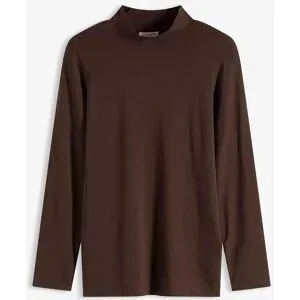 bonprix Figurbetontes Langarmshirtbraun 52Damen