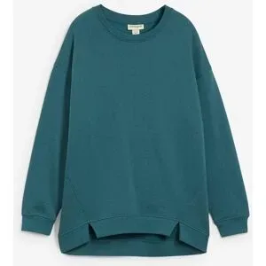bonprix Oversize-Sweatshirt aus Baumwoll-Mixpetrol 44Damen