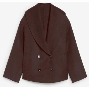 bonprix Oversize Jacke aus weichem Woll-Mixbraun 36Damen