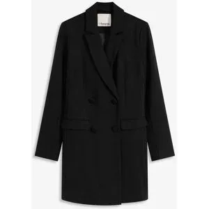 bonprix Longblazer aus Punto di Romaschwarz 40Damen