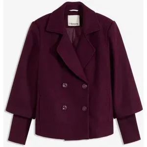 bonprix Cabanjacke mit Strickärmelnrot 38Damen