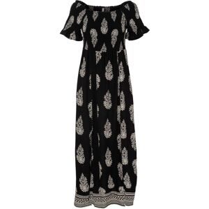 bonprix Carmen-Kleid aus fließender Viskoseschwarz 44Damen