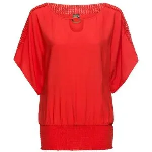 bonprix Bluse aus reiner Viskoserot 54Damen