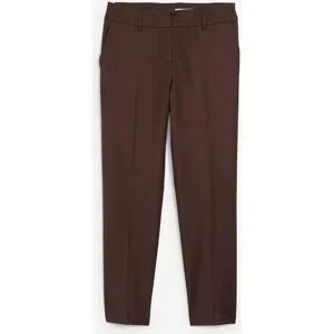 bonprix Schmale Hose mit weichem Wollanteilbraun 52Damen