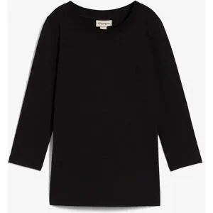 bonprix 3/4-Armshirt mit reiner Bio-Baumwolleschwarz 44Damen