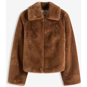 bonprix Fellimitat-Jackebraun 50Damen