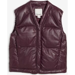 bonprix Leder-Steppweste aus Lammnapparot 44Damen