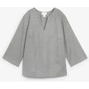 bonprix Tunika mit Wollegrau 46Damen