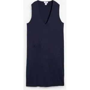 bonprix Strickkleid aus reiner Baumwolleblau 44Damen