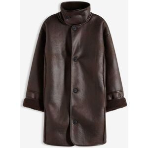 bonprix Oversized Lammfellimitat-Jackebraun 42Damen