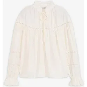 bonprix Schlupfbluse aus feinem Viskose-Mixweiß 34Damen