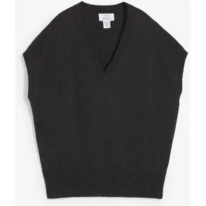 bonprix Pullunder aus reiner Bio-Baumwollegrau 40Damen