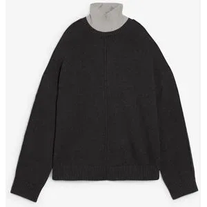 bonprix Pullover aus reiner Baumwollegrau 36Damen