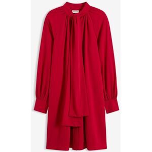 bonprix Blusenkleid mit Schluppenkragenrot 38Damen