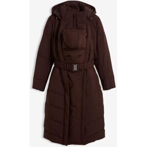 bonprix Warmer 2-in-1 Umstands-Steppmantel mit Trageeinsatzbraun 52Damen