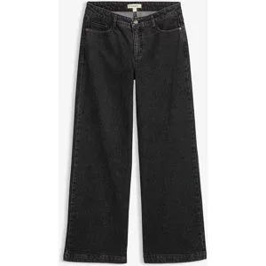 bonprix Wide-Leg-Jeans, Mid Waist, Full Lengthgrau 52Damen