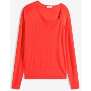 bonprix Pullover aus fließendem Viskose-Mixrot 36Damen