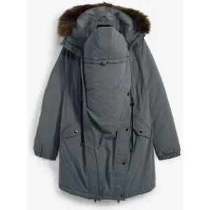 bonprix Umstandsjacke mit Kapuze mit seitlichen Reissverschlüssen zur Weitenregulierung, mit 2-Wege-Zip