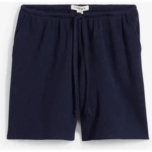bonprix Strukturshorts aus reiner Baumwolleblau 48Damen